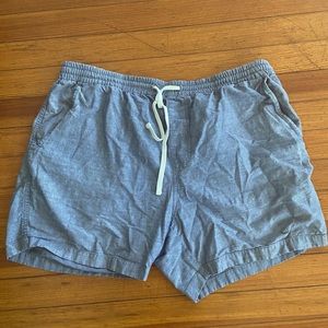 J Crew Sportsman Drawstring Casual Shorts XL Blue